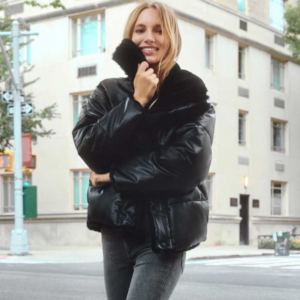 Vegan Leather Reversible Jacket